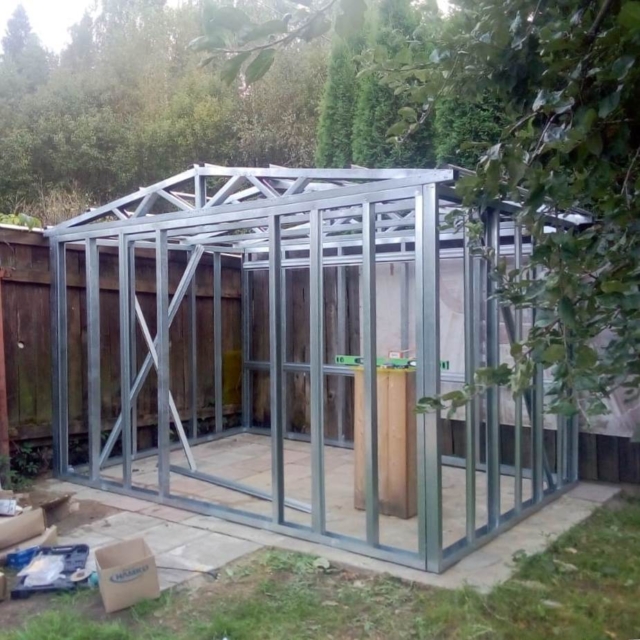 Хозблок из ЛСТК