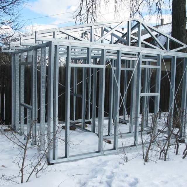 Хозблок из ЛСТК