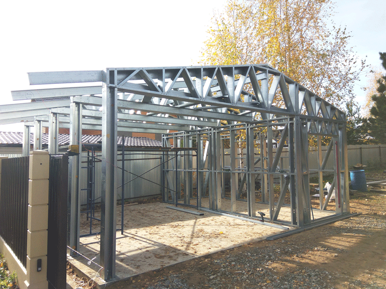 Хозблок из ЛСТК