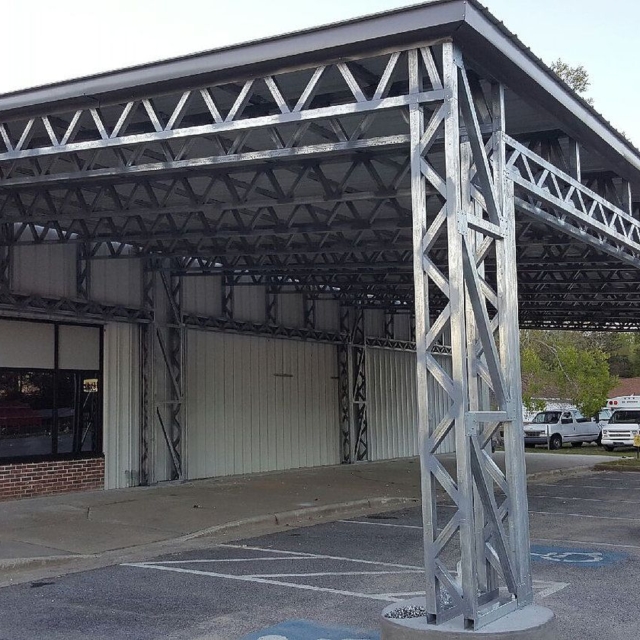 Навес из ЛСТК 1