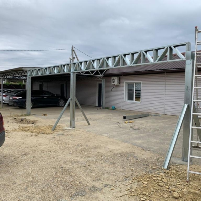 Навес из ЛСТК 2