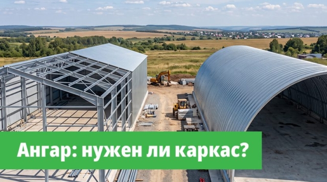 Каркасный или бескаркасный ангар: что выбрать