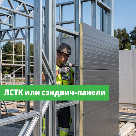 ЛСТК или сэндвич-панели: почему это не выбор