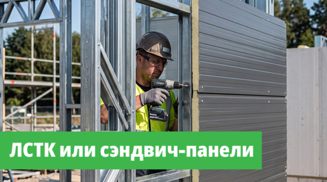 ЛСТК или сэндвич-панели: почему это не выбор